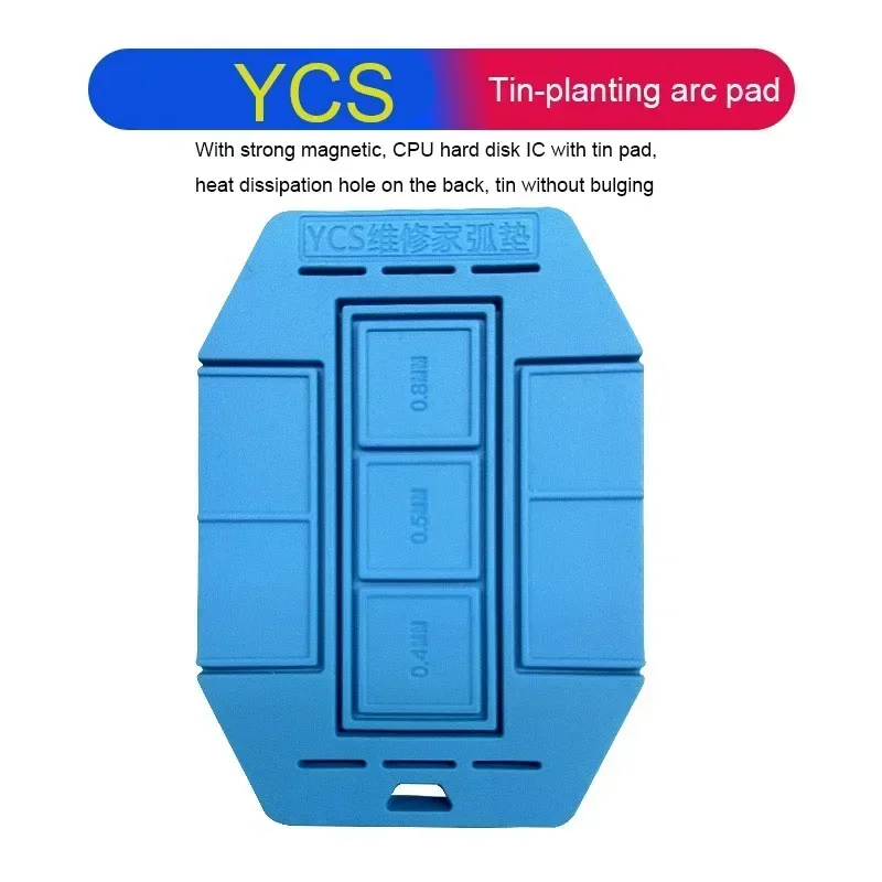 

YCS PlantingTin Pad High Temperature Resistant Motherboard CPU NAND IC BGA Reballing Silicone Pad Magnetic Mat