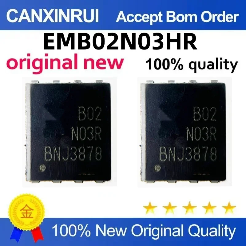 

(5-100 pieces) EMB02N03HR B02N03R EMB02N03R QFN8 MOS brand new original