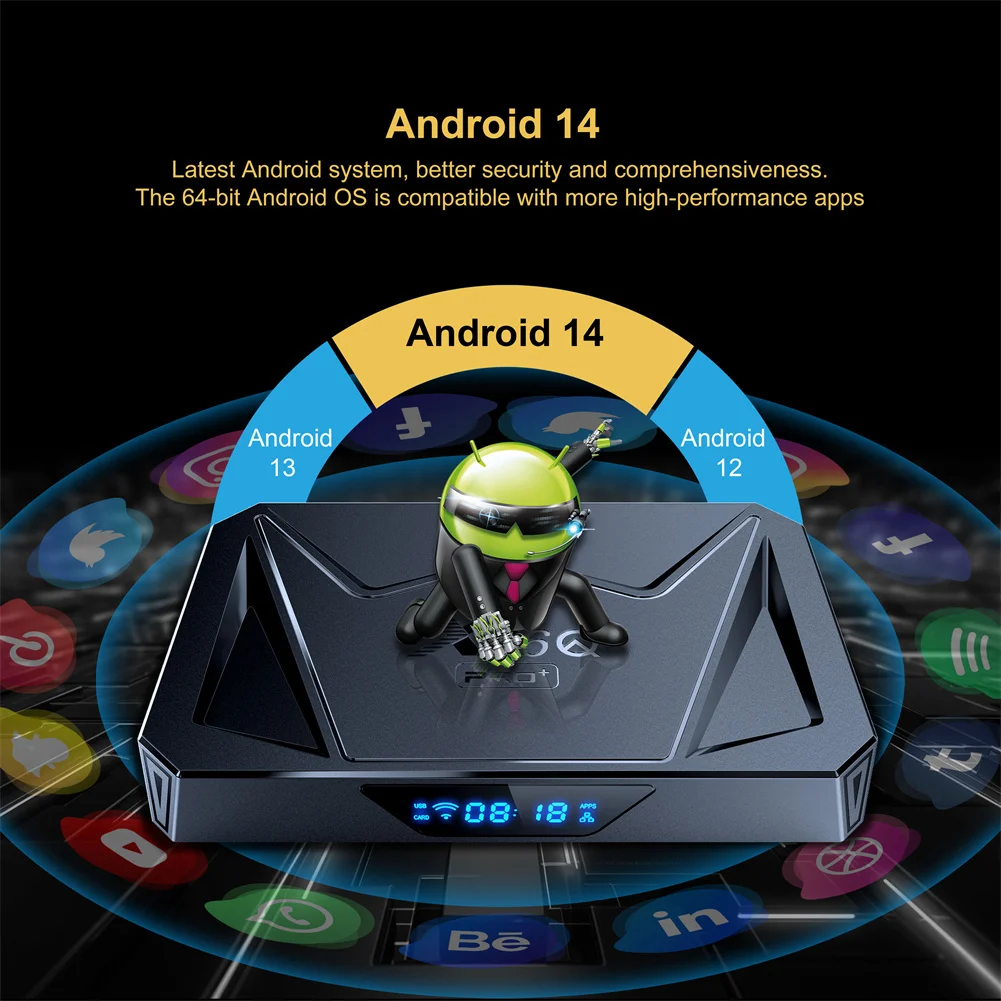 X96Q PRO + TV Box Compatible con Android 14, 3D, banda Dual, 2,4G/5G, WiFi, octa-core, HD, Smart TV, reproductor de Streaming, venta al por mayor