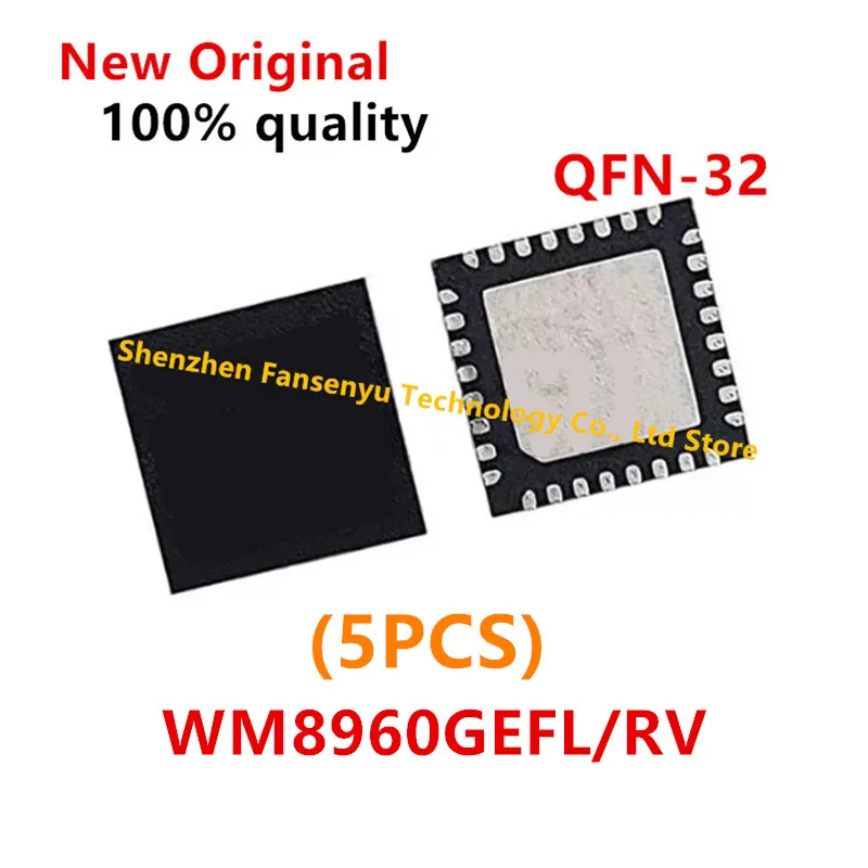 (5piece)100% New WM8960G WM8960GEFL/RV WM8960GEFL WM8960 QFN-32 Chipset