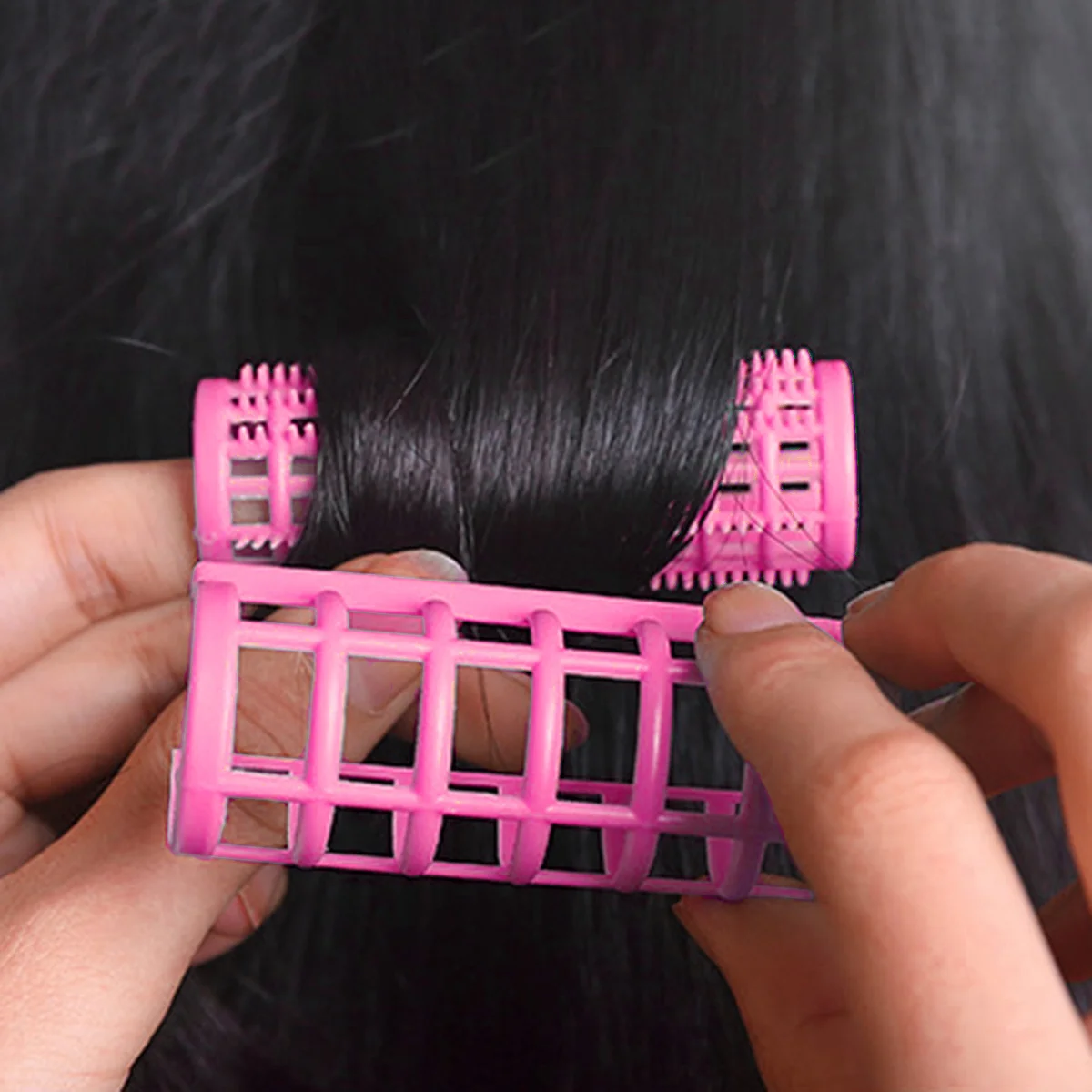 

8 шт. двухслойный набор, самоудерживающийся пластик для женщин, парикмахерские инструменты для укладки, вьющиеся ролики для домашнего использования своими руками, набор женских волос