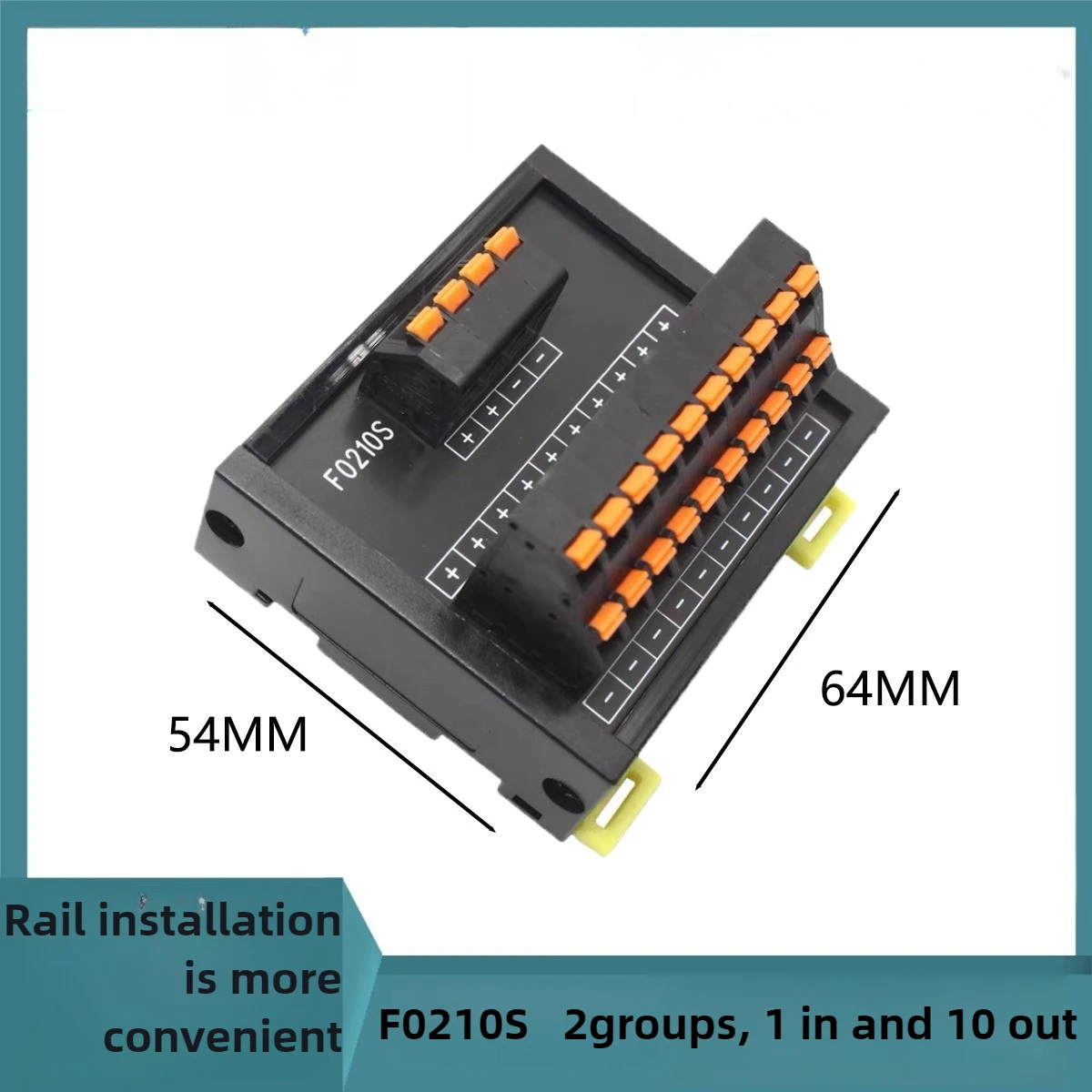 

1Pcs Power Supply Branch Terminal Board One-in and Multi-out Branch Terminal Rail-type Parallel Line Connector 24V Weak Current