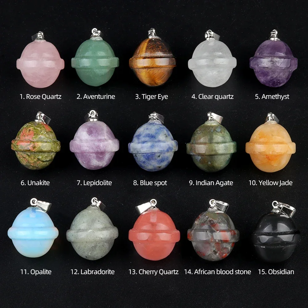 Natural Gemstone Stone Asteroid Pendant Couple Exquisite High Quality Gift for Jewelry Making DIY Necklaces Bracelets Accessorie