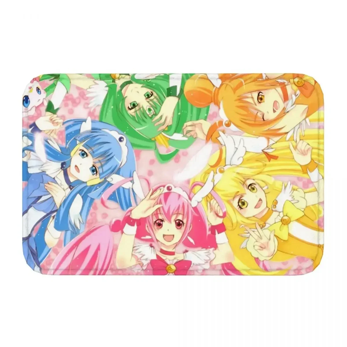 Pretty Cure Precure Princess Anime Bath Mat Smile All In One Rug Home Doormat Living Room Carpet Decoration