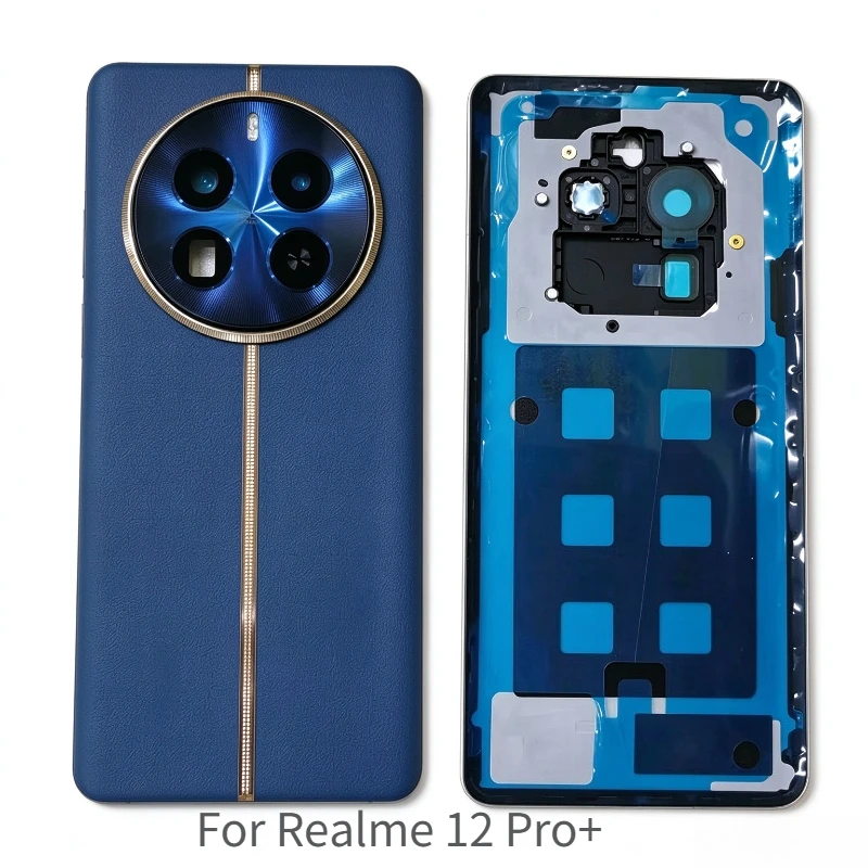 Battery Back Cover Housing For Realme 12 Pro+ 5G, Replacement Rear Door With Camera Lens & Pre-Installed Adhesive, Phone Repair