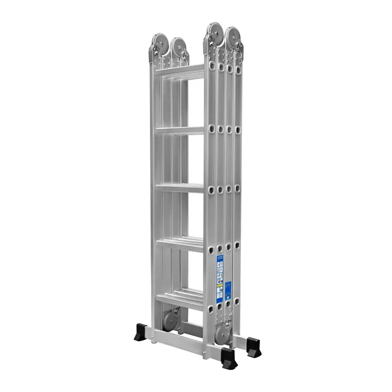 4*4 Practical Aluminum Alloy Folding Ladder 16-stage Joint Telescopic Construction Ladder Adjustable Telescopic Ladder YZ