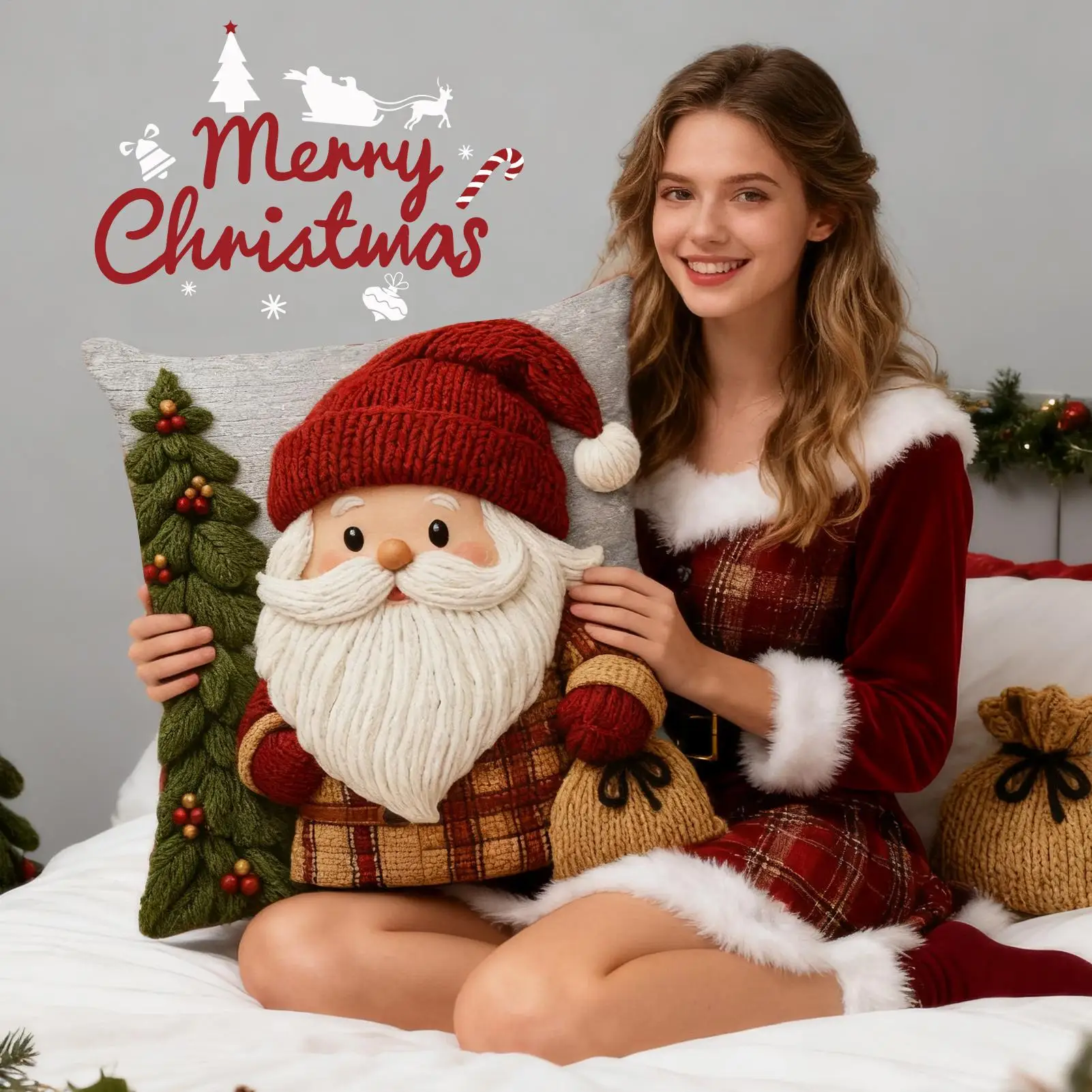 

Christmas Pillow Covers Home Decor Linen Pillowcase Autumn Decoration Snowman Pillow Covers For Chair Sofa Bedroom Living Room