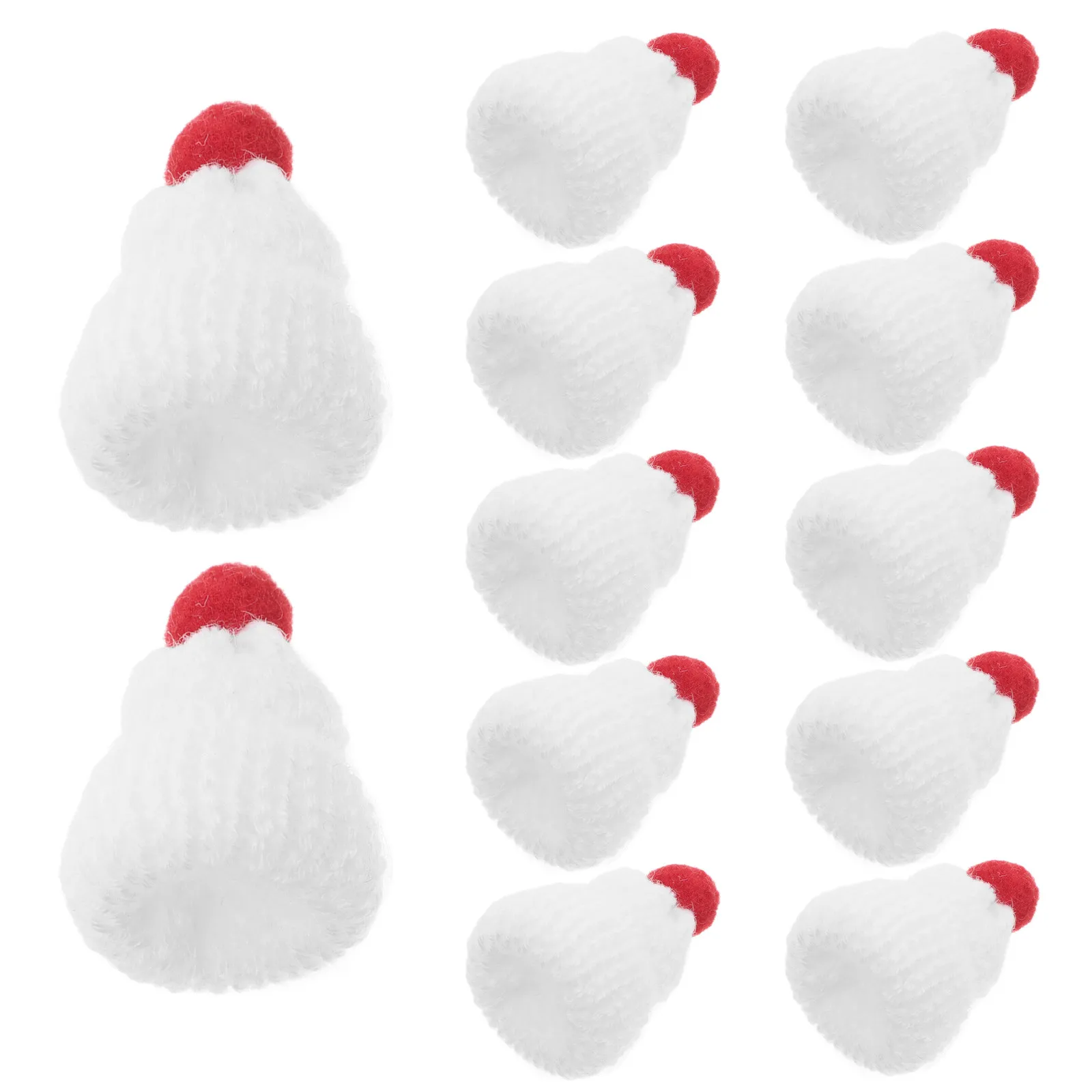 12 pcs Accessories DIY Plastic Halloween Christmas New Year Craft Christmas Hats Diy Hair Accessories Christmas Home Decor Tiny