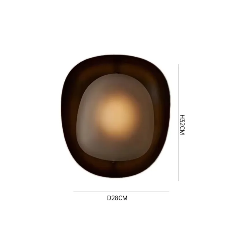 Retro style entrance wall lamp, minimalist artistic creative corridor bedroom resin project