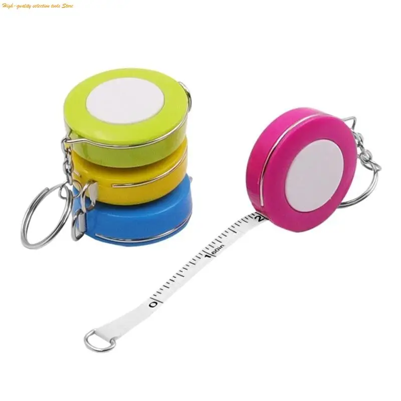 203F Candy Color Tape Measure with Keychian Metric Inch Retractable Measure Tape 1.5M