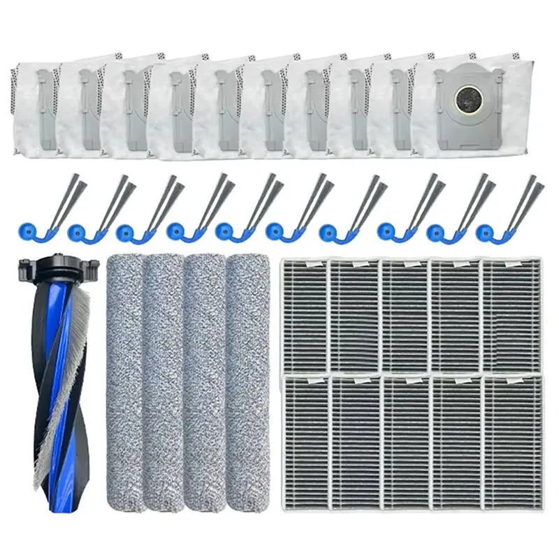 

T83C-For Ecovacs Deebot T90 Pro Omni/T90 Omni Replacement Accessories-Main Side Brush Filter Mop Dust Bag(35Pcs) Robot Vacuum Cl
