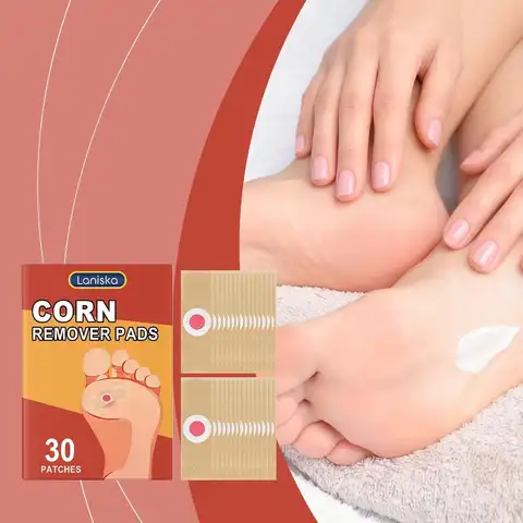 30 Patches Corn Remover Pads Gentle Care Feet Moisturizes Softens Keratin Removes Corns Toe Calluses Removal Patch Feet Care