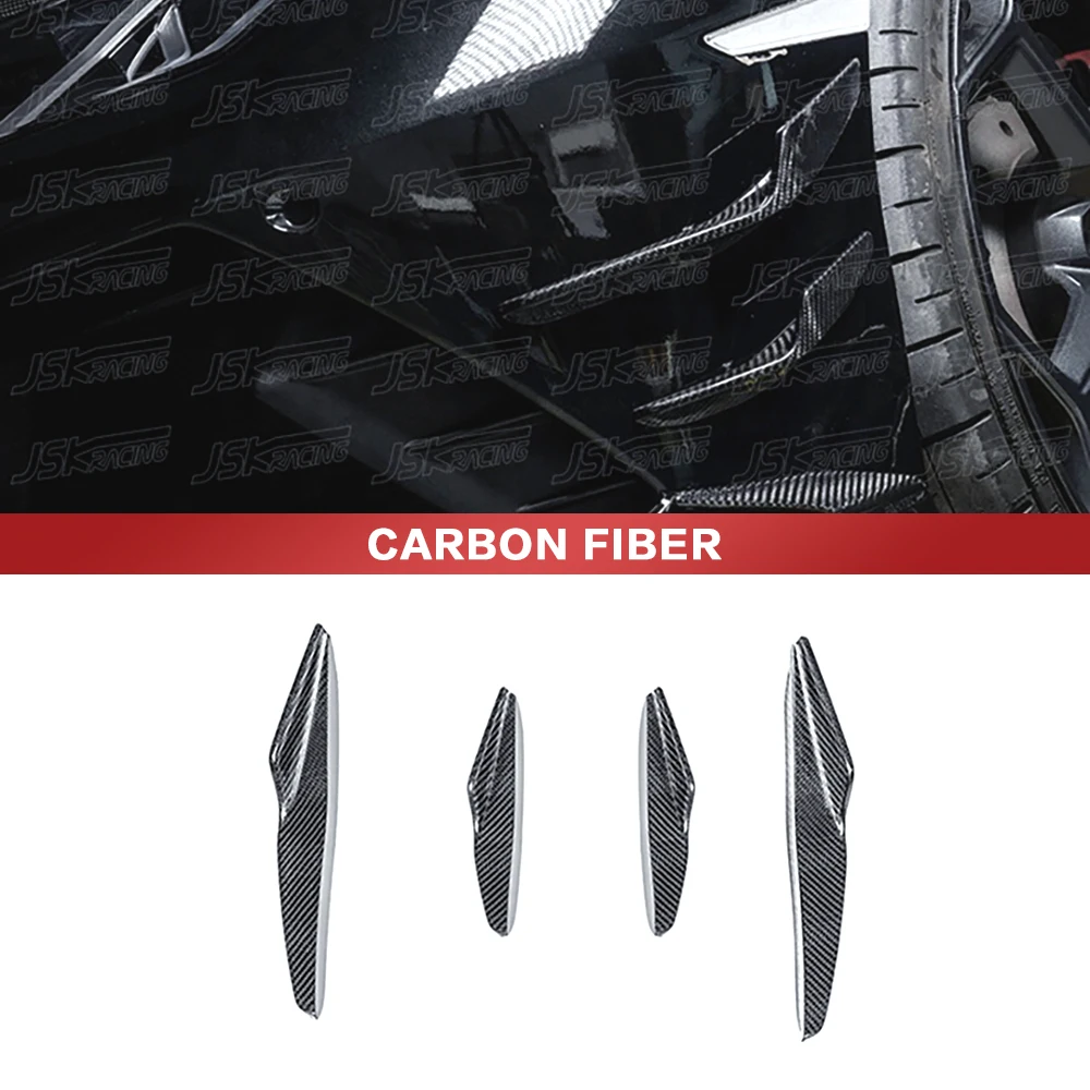 For Lamborghini Huracan Evo 2019-2021 P Style Dry Carbon Fiber Front Bumper Canards