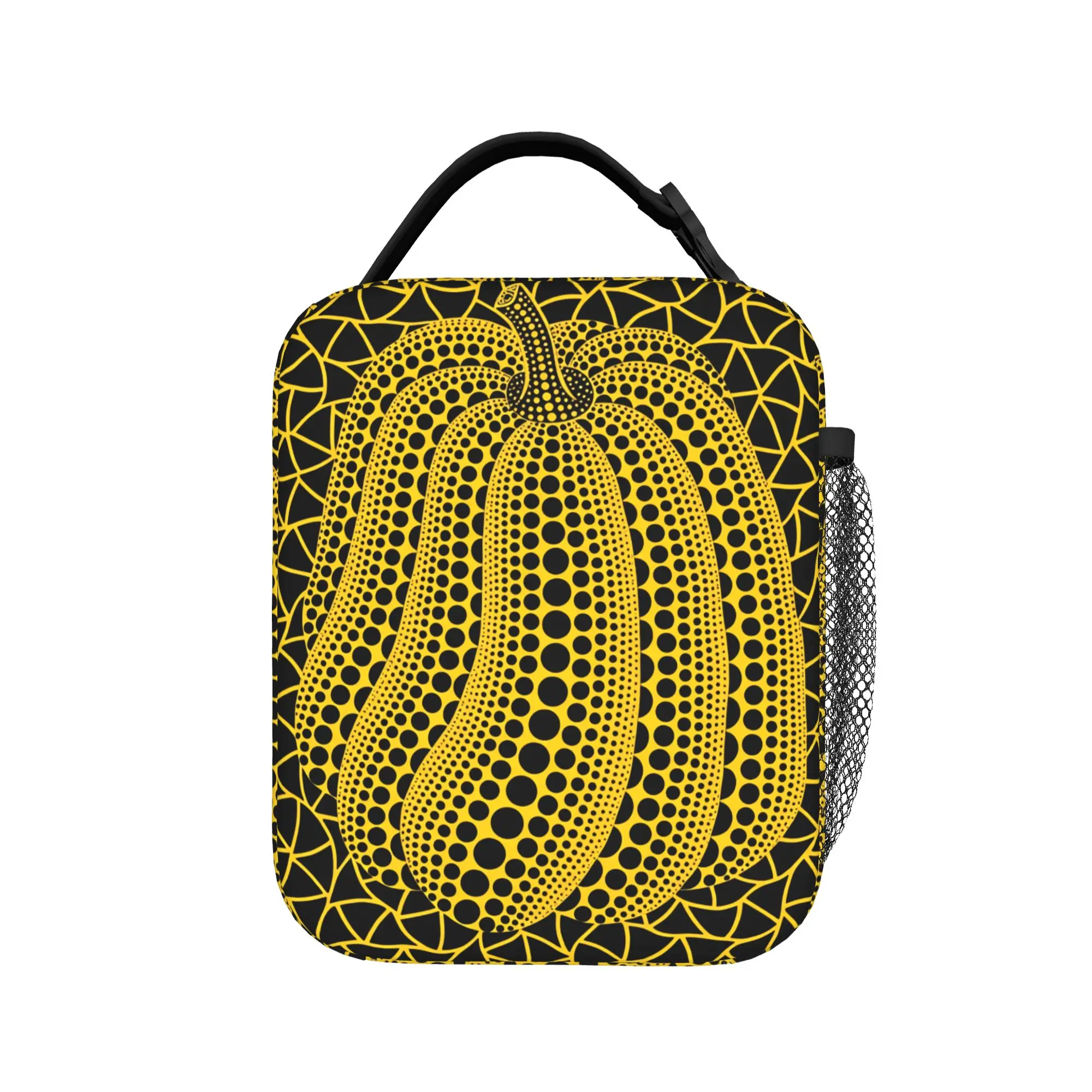 Yayoi Kusama Abstract Face Lunch Bag Japanese Artist Fun Lunch Box For Men  Travel Cooler Bag Waterproof Thermal Tote Handbags
