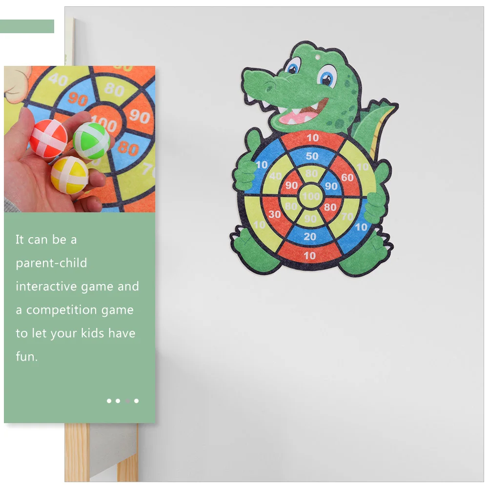 

2 Sets Kids Sticky Ball Throwing Board Game Indoor Interactive Educational For Hand Eye Coordination Math Skill Development