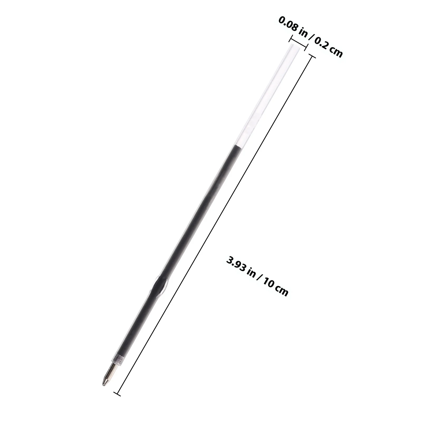 100pcs Press Type Gel Pen Refills Smooth Writing Replacement For Office School Study Fine Tip Ballpoint Pen Refills Writing