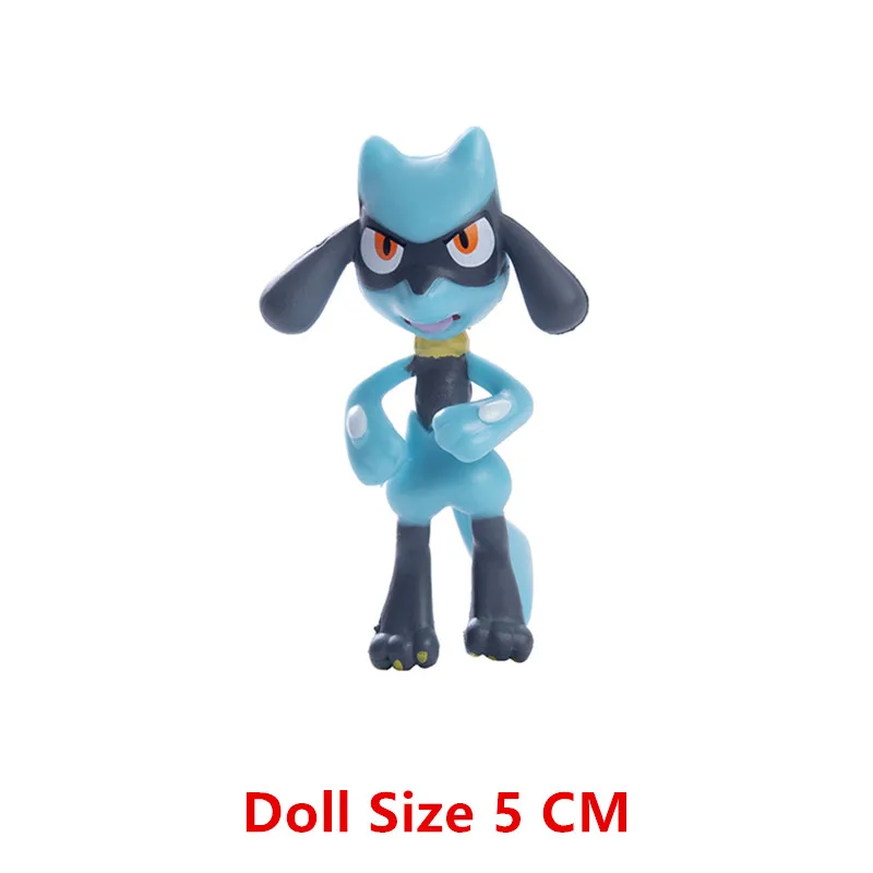 Pokemon Anime Figure 3.5-5 Cm Cartoons Movie Pikachu Charizard Lucario Collection Model Pocket Monster Action Toys Kids Gifts