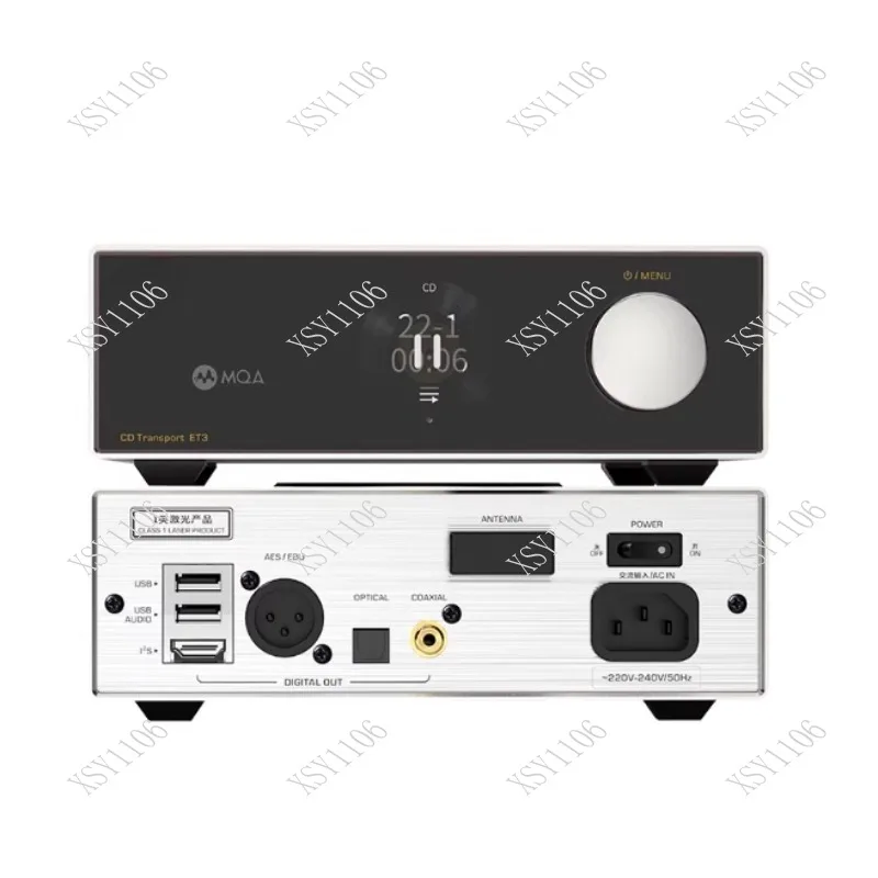 

ET3 HD CD Transport - MQA Unfolded DSD Upscaling Digital Turntable USB Output Audio Player