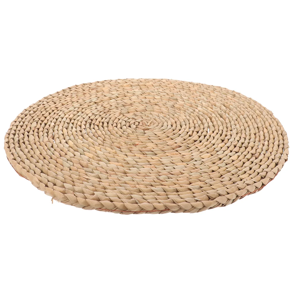 

Straw Futon Cushion Floor Cushions for Adults Outdoor Seat Simple Woven Pillow Cattail Grass Mat Meditation Seating