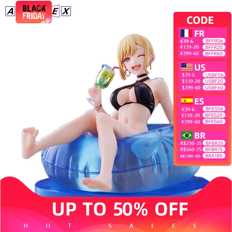 In Stock Genuine Original ANIPLEX Kitagawa Marin (Night Swimming Pool Ver.) My Dress-Up Darling Action Anime Figure Dolls Gifts