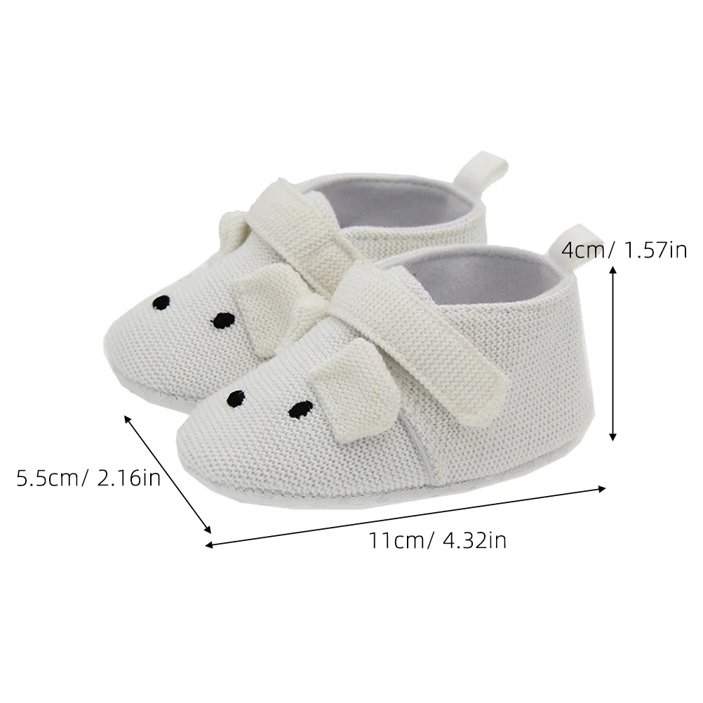 

1Pair Non-Slip Baby Shoes Tear-Resistant Wear-Resistant Cotton Infant Walking Shoes Comfortable Breathable Easy on Off Unisex