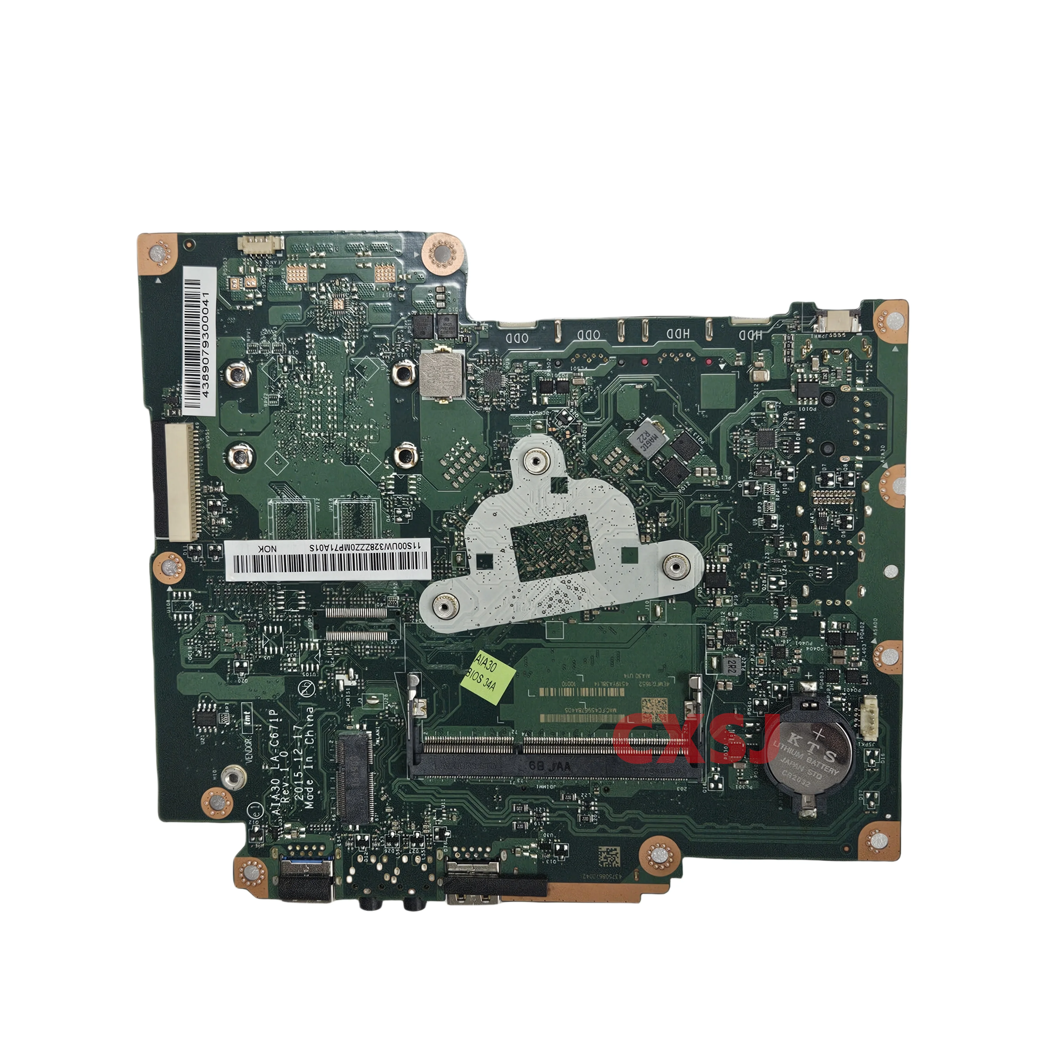 11S00UW328 MAIN BOARD AIA30 LA-C671P Laptop motherboard For LENOVO S200Z C2000 AIO Motherboard With N3050 CPU 100% tested