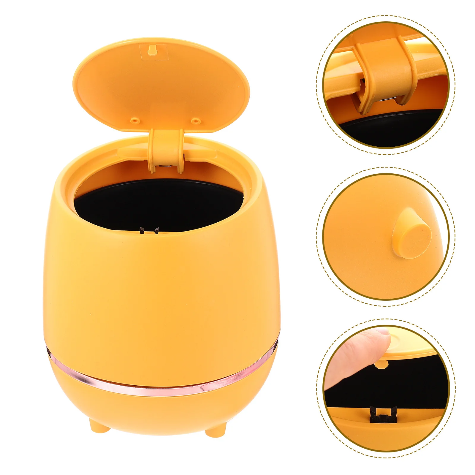 

Convenient Household Garbage Bin Sturdy Reusable Easy Clean Multi-Function Study Daily Use Bedroom Kitchen Trash Can