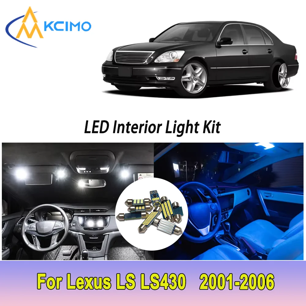 

New Light Bulb For Lexus LS LS430 (2001-2006) Premium Bright LED Interior Dome Map Trunk Light Kit Car Led Lamps Canbus Car LED