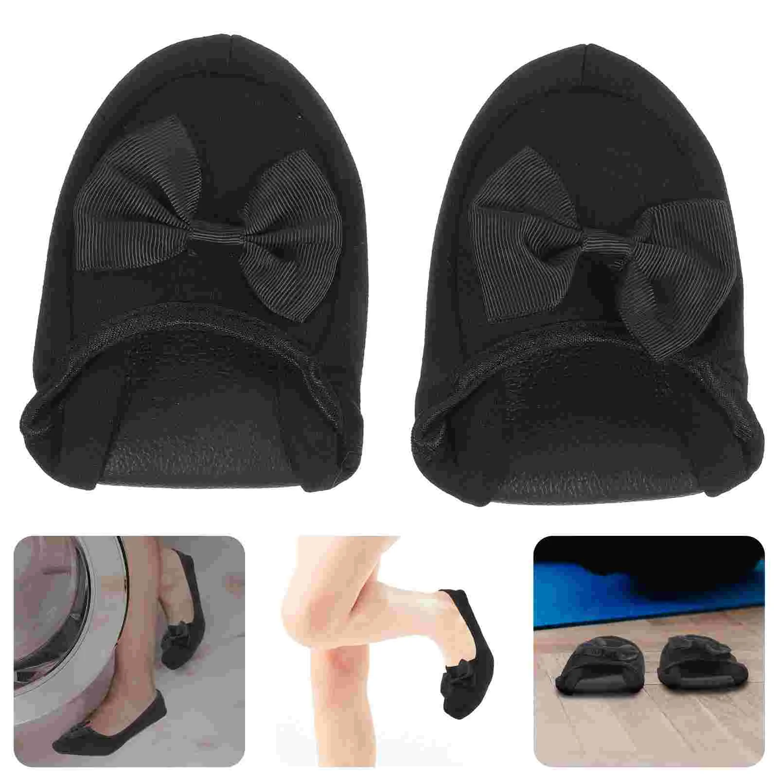 24 5cm Comfortable Slippers Portable Fold Pressure-relieving Folding Loafer Size Women's Plane