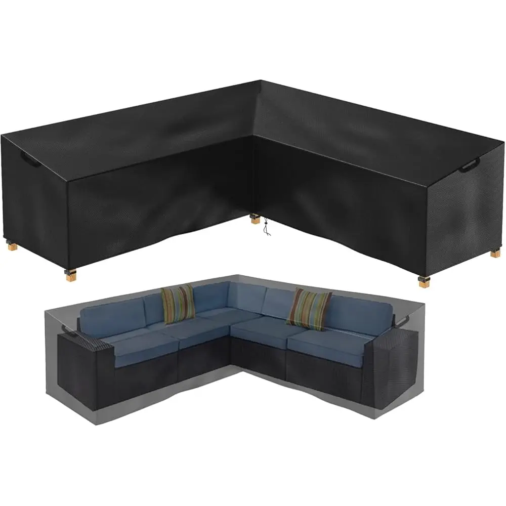 

Patio Sectional Sofa Cover, Waterproof Outdoor Couch Cover, Lawn Patio Furniture , Stop,Anti Uv,Ox V Shaped Sectional ,Corner