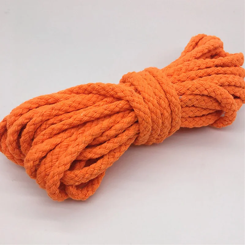 5mm Cotton Cord Eco-Friendly Twisted Rope High Tenacity Thread DIY Textile Craft Woven String Home Decoration Touw 5M/lot