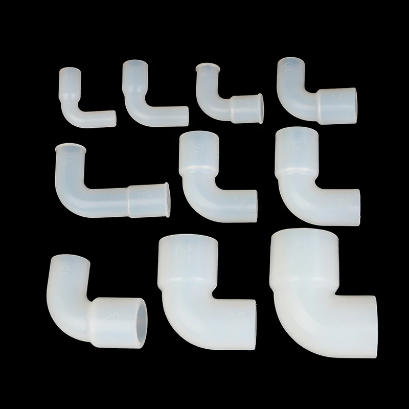【B】Silicone Elbow Soft Hard Pipes Connector Variable Diameter Elastic Right Angle Rubber Coupling Fish Tank Irrigation Garden