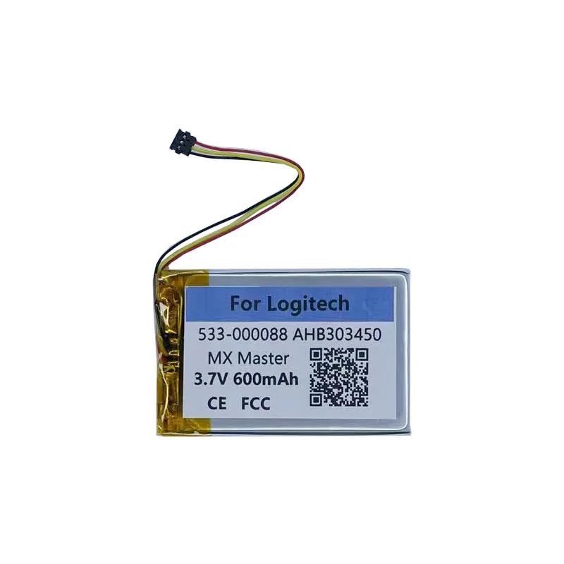 Li-polymer Battery For Logitech Anywhere 2 / 2S, MX Master 2 2s 3 , Ergo , G Series M-RO052 910-004362 910-004374 533-000088