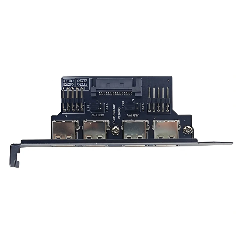 NIEUWE Moederbord 9Pin naar 4 Poorten USB2.0 Baffle Adapter 30 cm Kabel USB 2.0 Achterpaneel Uitbreidingsbeugel voor Desktop Computer Zwart