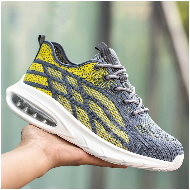 

Мужская мода, защитная обувь со стальным носком, рабочие кроссовки на воздушной подушке, дышащие летние рабочие ботинки, защитная обувь, безопасность