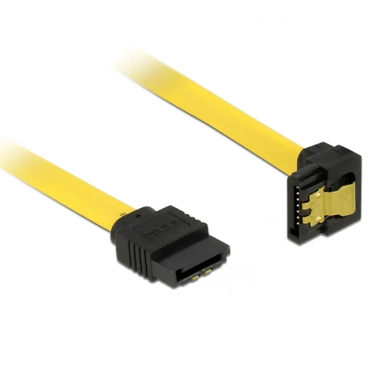 10pcs/lot 20CM 6Gb/s SATA3 Serial ATA DATA cable with lgold atch for PC Laptop SATA 3.0 SATAIII 6Gbps Hard Drive Disk,SSD yellow