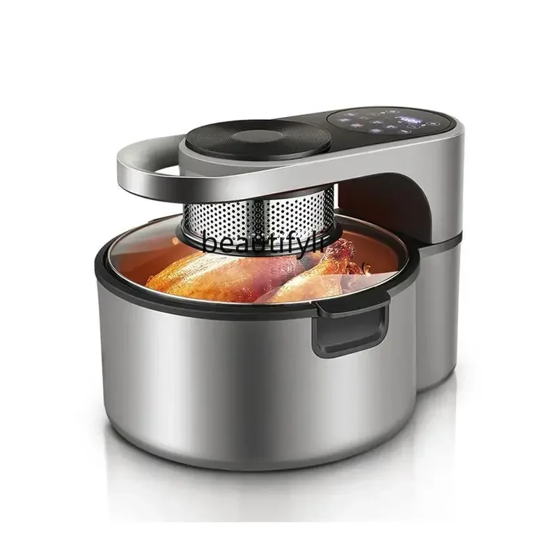 

lt Multifunctional, Air Fryer Touch Fully Automatic Intelligent Rotating Large Capacity Electric Fryer Electric Oven