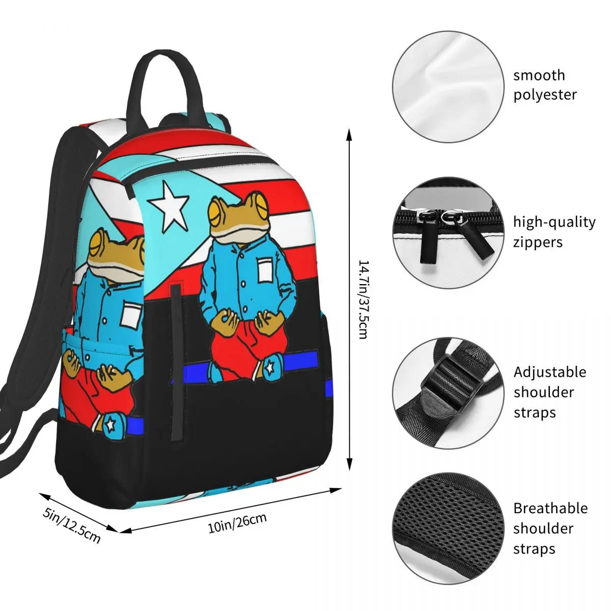 Bad Bunny DTMF Debi Tirar Mas Fotos (1) Backpack Student BookBag Boys Girls School Bag Computer Shoulder Bags Men Women