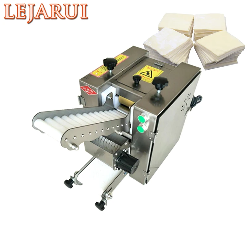 220V Stainless Steel Automatic Wonton Dumpling Skin Machine/Roti Chapati Dumpling Wrapper Maker Machine