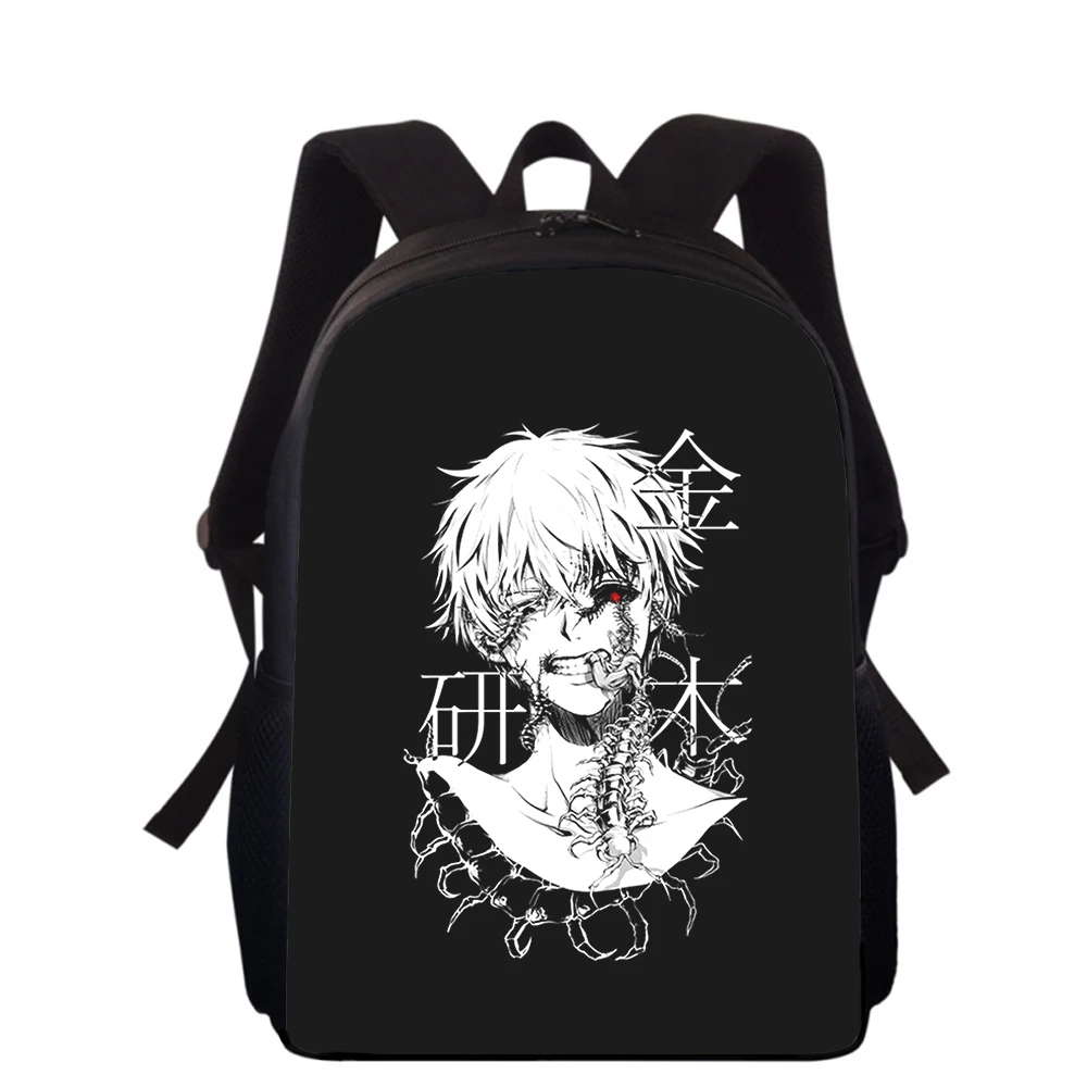 Anime Tokyo Ghouls 15” 3D Print Kids Backpack Primary School Bags for Boys Girls Back Pack Students School Book Bags