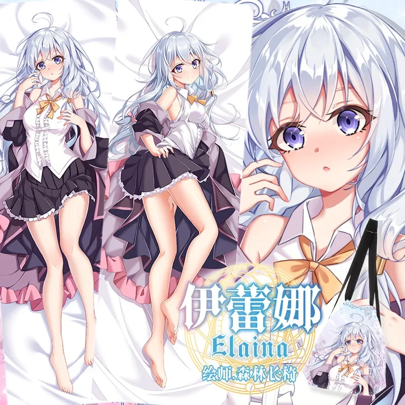 

Elaina The Journey of Elaina Dakimakura Hugging Full Body Pillow Case Sexy Otaku Cushion Cover Home Bedding Decor Pillowcover