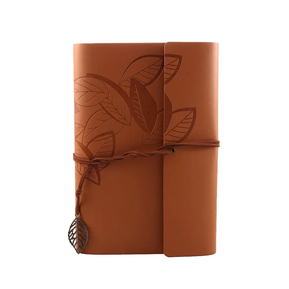 

Gift School Supplies Sketchbook Loose leaf Binder Journal Kraft Spiral Note Book Paper Replaceable Vintage Notebook PU Leather
