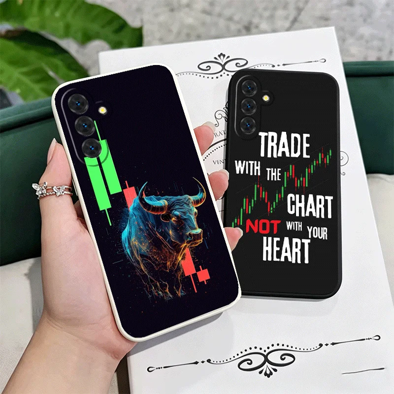 Day Trader Forex Day Trading Soft Phone Case For Samsung A17 A16 A15 A14 A13 A57 A56 A55 A54 A53 A37 A26 A25 A24 A23 A36 A35 A34