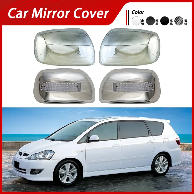 

Suitable for 02-09 Toyota Ipsum ACM20 rearview mirror cover, reverse mirror shell, carbon fiber textured reflector cover