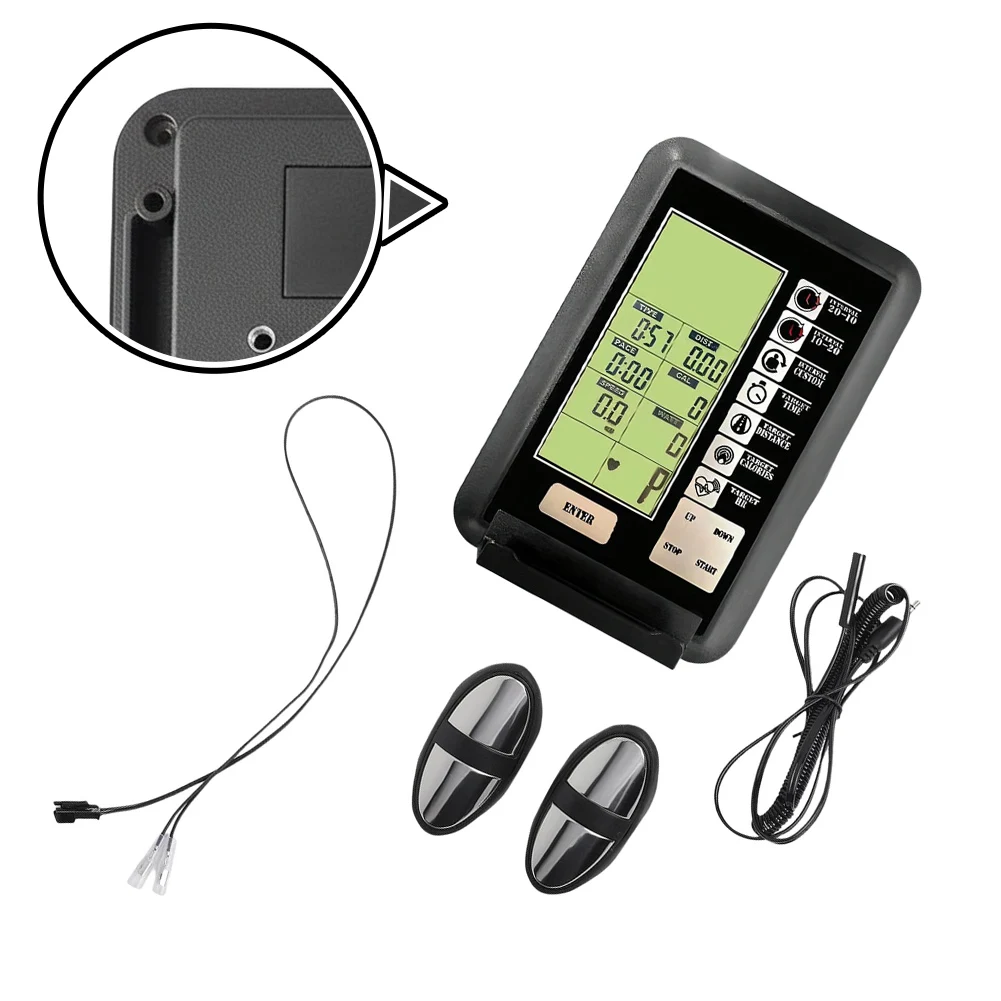 Calorie Tracking Speedometer Fitness White Bike Monitor Kilometer Unit Only Plastic Housing Requires 2 AA Batteries