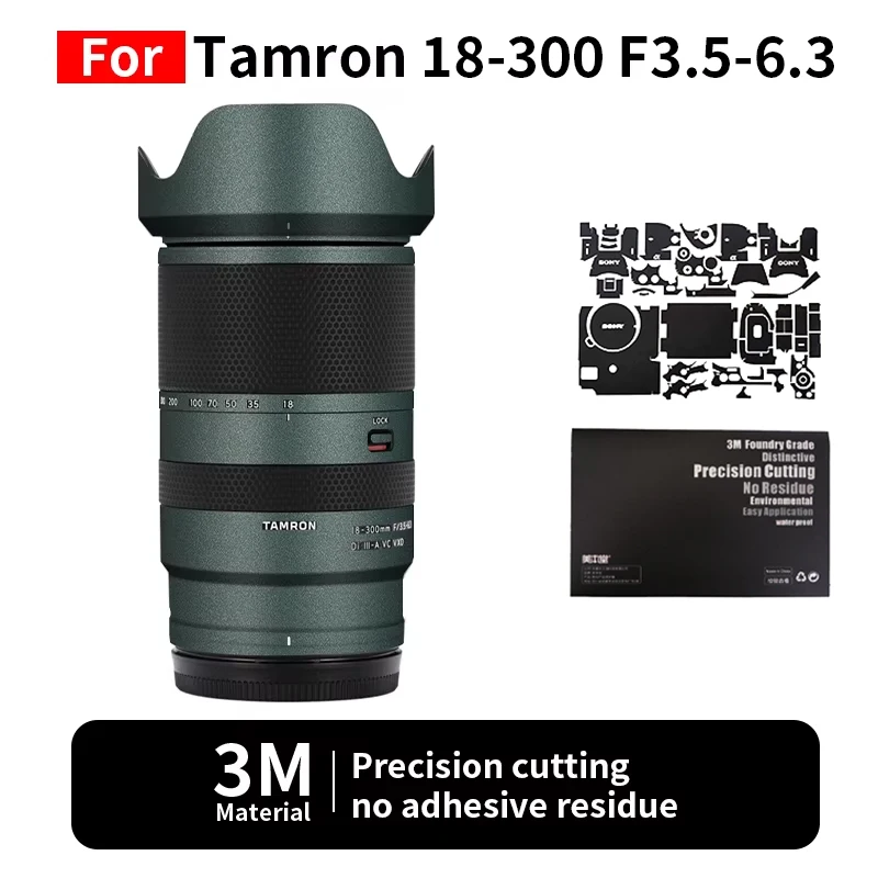 

Mebont For Tamron 18300 Nikon Skin Tamron 18-300mm F3.5-6.3 Lens Sticker Protective film full coverage protection no residue