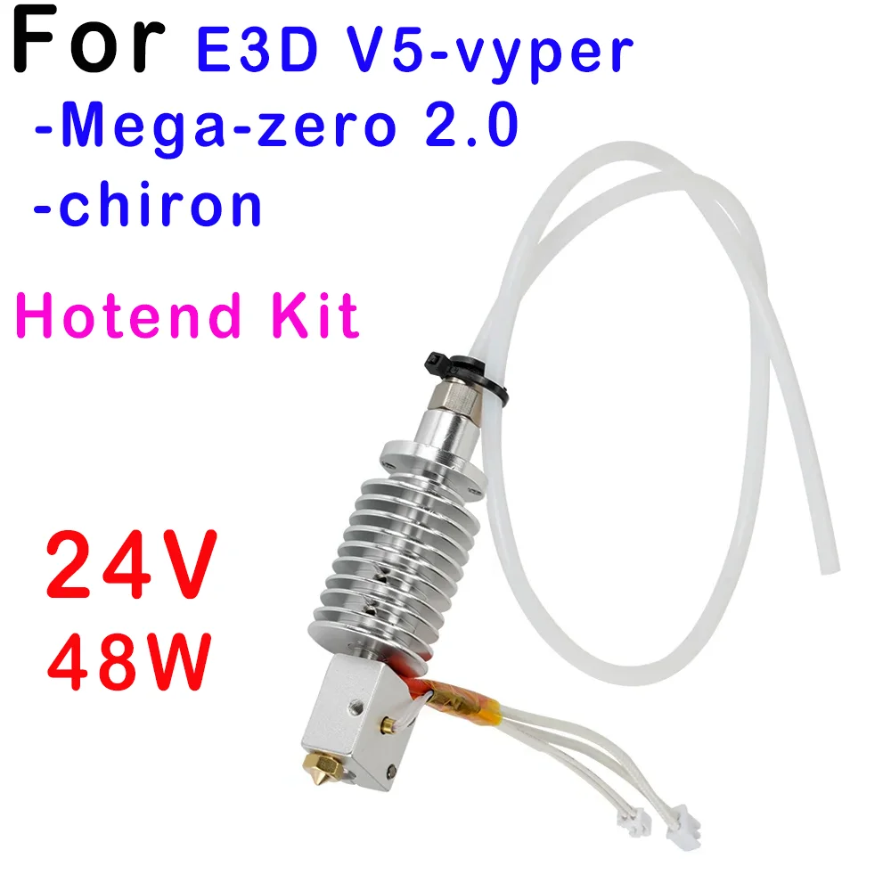 Hotend For E3D V5 Vyper Mega-zero V2.0 -chiron 24V 40W Hotend Set For Anycubic Vyper FDM 3D Printer 1.75MM Feeding 3D printer