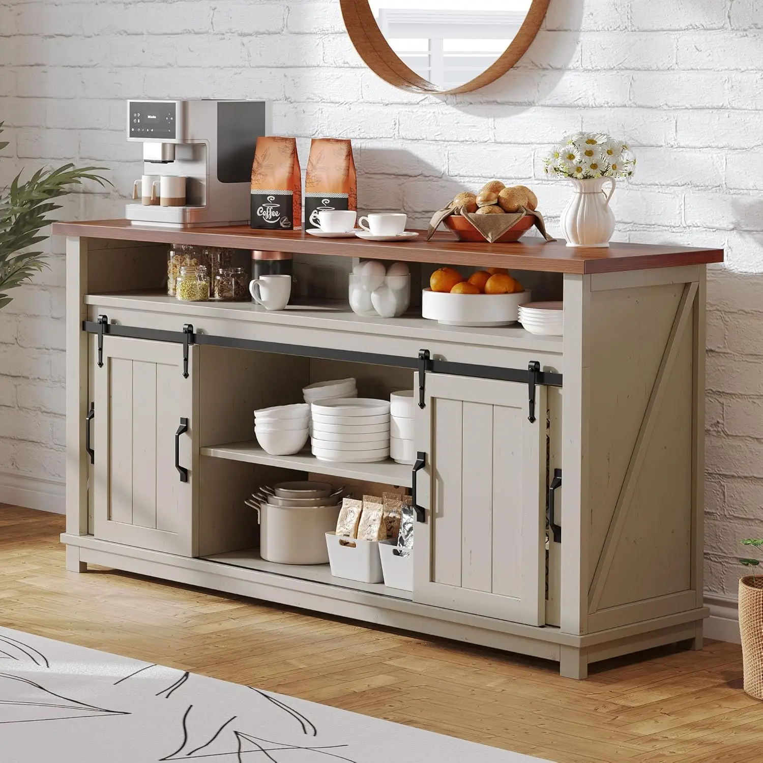 Sideboard Buffet Cabinet, 63