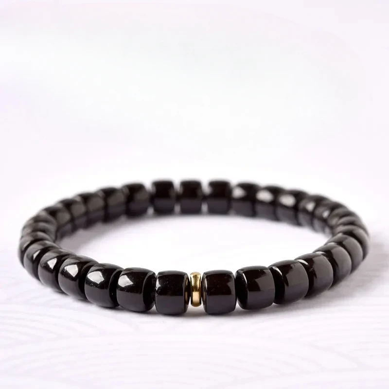 2025 Fashion Coconut Pedicle Bracelet Male Original Ecological Old Beads Cut Thin Cut Pills Running Ring Buddha Bead Hand String