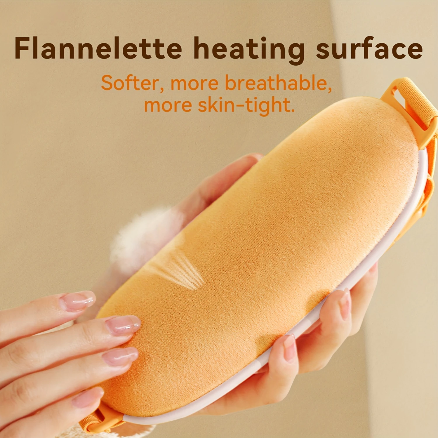 وسادة تسخين إلكترونية محمولة، مدلك تسخين قطني، 4 مستويات لدرجة الحرارة و5 إعدادات للتدليك، البطن وسفلي الظهر
